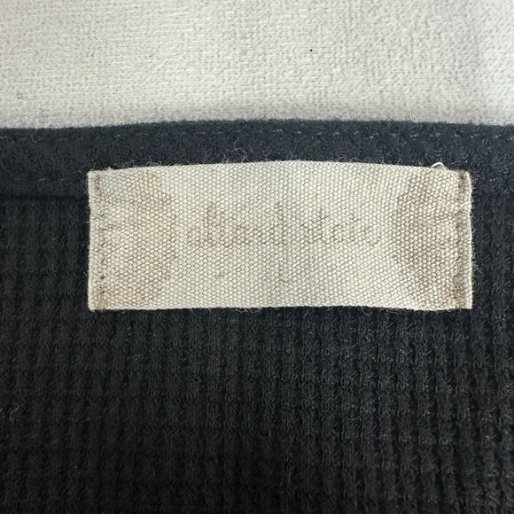 Black Long Sleeve Smocked Peplum Top By Alterd State Size Small - Picture 3 of 4